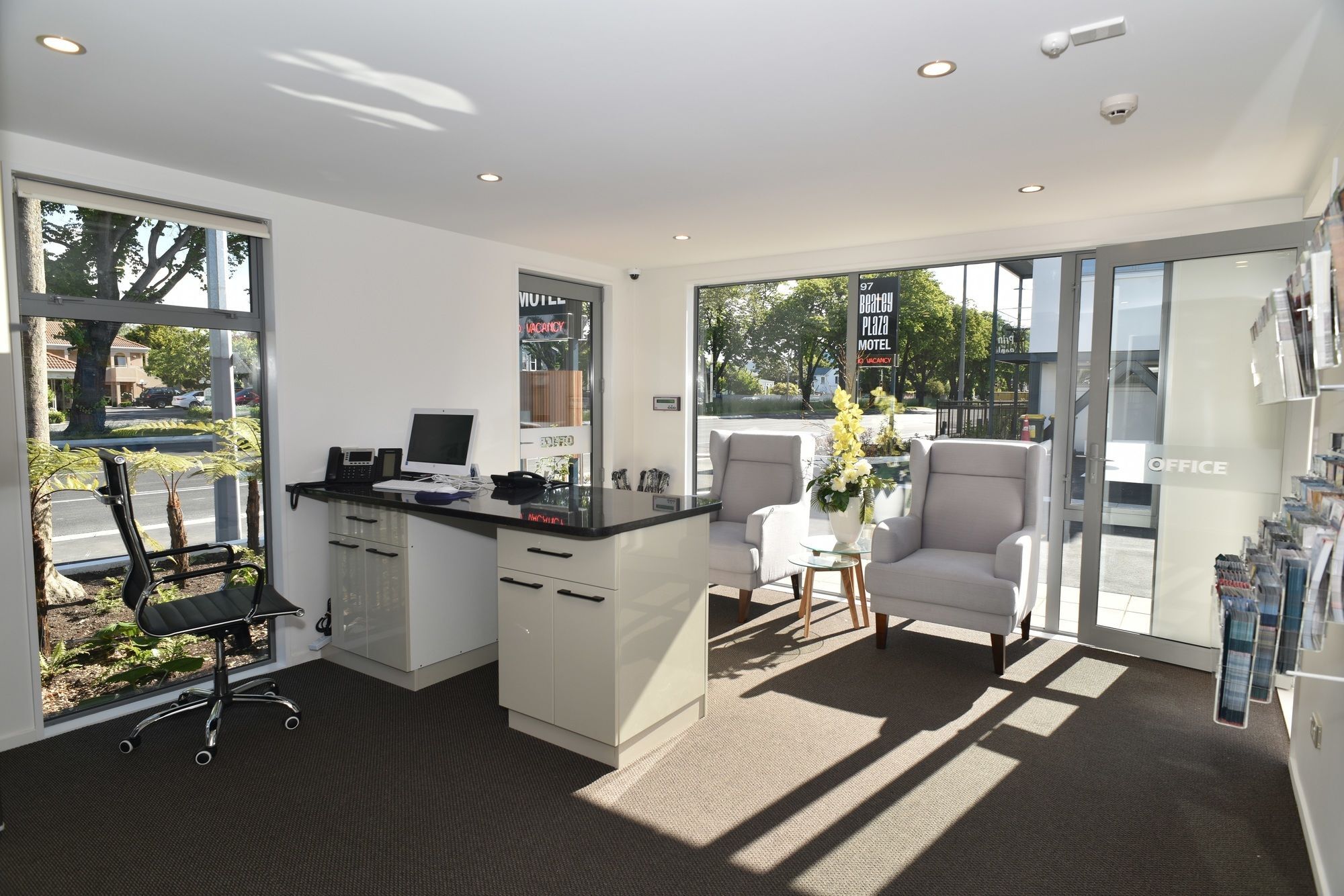 Bealey Plaza Motel Christchurch Eksteriør billede Reception